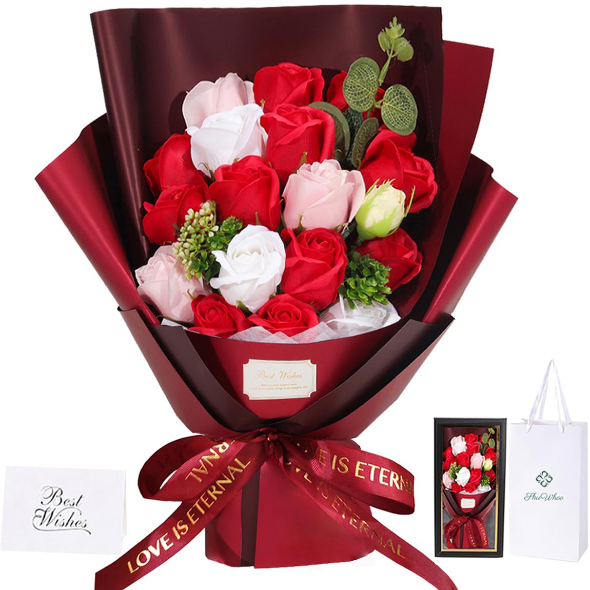 Amazon｜ソープフラワー花束 母の日プレゼント女性 人気 ，誕生日